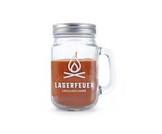 HEITMANN DECO Duftkerze im Glas mit Deckel - ideal für drinnen und draußen - Lagerfeuer