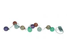 Out of the blue Lichterkette mit pastellfarbenen Glas-Kugeln 260020
