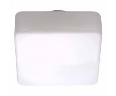 Brilliant Isar Wand- und Deckenleuchte, 1x E27 max. 53 W, Metall/Glas, weiß 90241/05