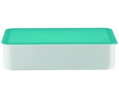 Arzberg Form 3330 Küchenfreunde Frischebox mit Kunsstoffdeckel 15 x 25cm, türkis