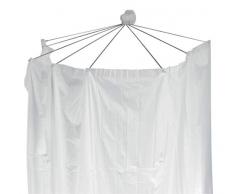 Spirella Duschspinne Duschfaltschirm Ombrella weiß Duschvorhang