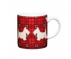 KitchenCraft lustiger Design Espresso-Becher Espressotasse Schotty Hund 80ml - Porzellan