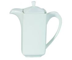 Dajar Teekanne 600 ml Porto, Porzellan, Weiß, 17 x 8 x 17,6 cm