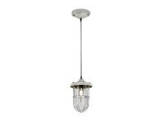 Trio Leuchten LED Pendelleuchte Birte 303800161, Metall grau antik, exkl. 1x E14