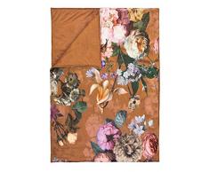ESSENZA Quilt Fleur Blumen Pfingstrosen Tulpen Polyester Braun, 135x170 cm