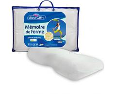 Blau Câlin omemfoergcerv Kopfkissen Spezial Halswirbel Ergonomischer Memory-Form Weiß 35 x 50 x 11 cm