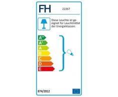 Fischer & Honsel Ran Deckenleuchte, grau/chrom
