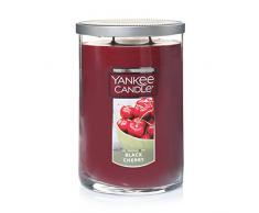 YANKEE CANDLE Duftkerze in großem Glas Schwarze Kirsche Large 2-Wick Tumbler schwarz