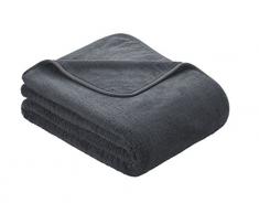 s.Oliver Wellsoft Decke/Kuscheldecke/Tagesdecke grau 150x200 cm, super weiche und hochwertige Markenqualität in vielen verschiedenen Farben erhältlich