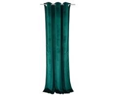 TOM TAILOR T-French Velvet Ösenschal, Polyester, Tanne, 245 x 135 x 0.05 cm