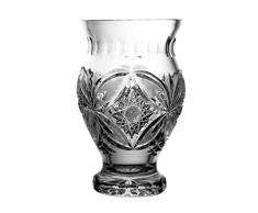 Crystaljulia 4203 Vase, Bleikristall, Sternmuster, handgefertigt, 17 cm