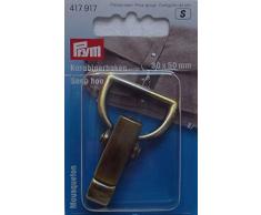 Prym 417917 - Karabinerhaken 30 mm altmessing gebürstet