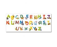 Wandkings Tier ABC Wandsticker XL Set, 26 Aufkleber, GesamtflÃ¤che 130 x 70 cm