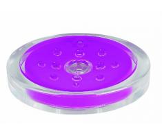 Spirella Seifenschale Steinoptik dekorative Badausstattung Seifenablage Maße: 13 x 10 x 3 cm - Pink