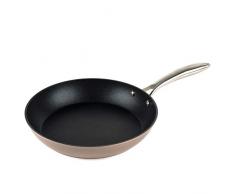 SALTER BW07844C Bratpfanne aus geschmiedetem Aluminium mit Antihaftbeschichtung, 28 cm, Champagner, 10 Jahre Garantie, Aluminum