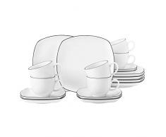 Seltmann Weiden 001.750860 Lido Black Line Kaffeeservice 18-teilig 10826