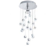 EGLO 89527 Deckenleuchte, Kristall, GU10, transparent