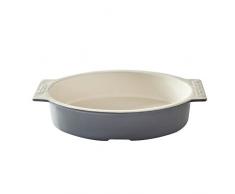 Mason Cash Baker Lane Ovale Auflaufform, Grau/Creme, 18 x 33 x 7 cm.