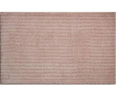 Grund 3D Badteppich 100% Polyester, ultra soft, rutschfest, RIFFLE, Badematte 70x120 cm, schokosahne