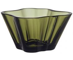 Iittala Aalto Deko Schale, Glas, Moosgrün, 7, 5x14