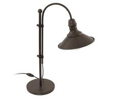 EGLO STOCKBURY Tischleuchte Stahl 60 W, antik-braun, beige