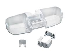 WENKO 22796100 Duschstangencaddy Premium, Duschregal mit 3 Fächern und Haken, 36 x 7,5 x 12 cm, Transparent