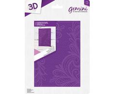 Crafters Companion GEM-EF5-3D-OLACE Gemini 3D Präge Ordner Verzierten 12,7 x 17,8 cm, Plastic, Ornate Lace, 5 x 7
