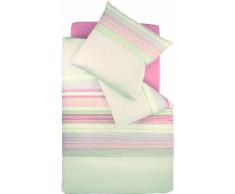 Fleuresse g-102108-0037-0300 modern life Mako-Satin Bettwäsche mit Reißverschluss 155 x 220 + 80 x 80 cm mascarpone