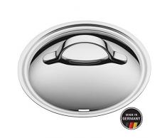WMF Concento Metalldeckel mit Dampföffnung 24 cm, Topfdeckel mit Metallgriff, Cromargan Edelstahl poliert, spülmaschinengeeignet