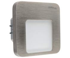 LEDIX LED- Wandleuchte, Aluminium, stahlgrau, 7,3 x 7,3 x 4,2 cm
