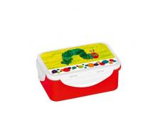 Raupe Nimmersatt grÃ¼n Brotdose, Brotbox, Lunchbox, Lunch-Box, PP, Mehrfarbig, 16x10,5x6,5cm