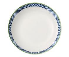 Villeroy & Boch Switch 3 Castell Suppenteller, 21 cm, Porzellan, Weiß/Blau/Grün