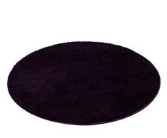 Gözze Mikrofaser Badteppich, rund 110 cm Durchmesser, RIO, Beere, 1025-40-110000