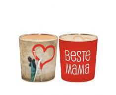 La Vida 1010541810 Teelichtglas, Plastik, bunt, 6 x 4 cm