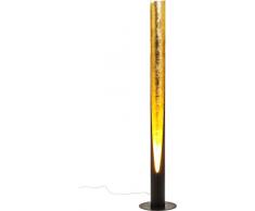 Kare Stehlampe Tube Duo, 61165, moderne Designer LED-Standleuchte, schwarz-gold (H/B/T) 140x26x26cm