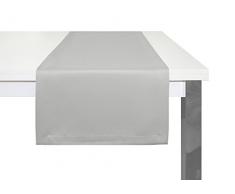 Adam Uni Light Collection Tischläufer, Bio Baumwolle, Hellgrau, 50 x 150 cm