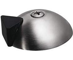 KWS Bodentürpuffer-Bodenplatte ø 60 mm, Anschlagh. 17 mm, Edelstahl matt, Türstopper, Türpuffer, Bodentürstopper