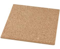 Fackelmann Untersetzer eckig, Topfunterlage aus Naturkork, wasserabweisender Pfannenuntersetzer (Farbe: Braun), Menge: 1 Stück