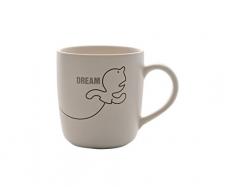 Propaganda Tasse Mr. P Mug Dreams vs. Reality Tee Kaffee Becher Pot Keramik Weiss