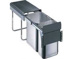 WESCO Abfallsammler, Edelstahl, Silber, 30 x 40 x 50 cm