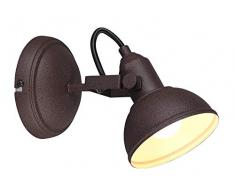 Reality Leuchten Wandspot Gina R80151024, Metall Rostfarbig, exkl. 1x E14