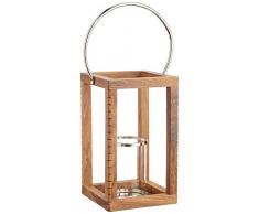Decoris 556300 Sheshamholz Laterne mit Griff