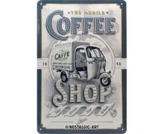 Nostalgic-Art Ape-Coffee Shop Blechschild 20x30 cm, Metall, Bunt