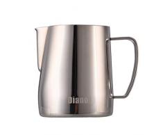 Dianoo Edelstahl Milchschäumer Schäumender Werferweißer Latte Art Tasse Für Espresso Cappuccino Kaffee 600ML