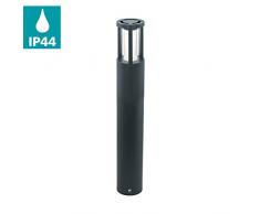 EGLO LED Außen-Stehlampe Gisola, 1 flammige Außenleuchte, Pollerleuchte aus Alu und Kunststoff, Farbe: Anthrazit, IP44