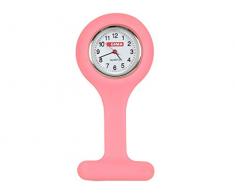 GiMa ns881pink Uhr für Krankenschwestern, rund, Pink