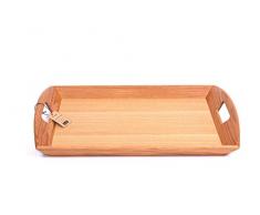 H & L Russel serviert Speisen und Getränke Tablett, Eiche Beige