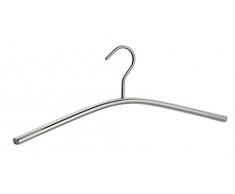 Wenko Bügel Jet Edelstahl - Jackenbügel, Garderobenbügel, Edelstahl rostfrei, 46 x 16 x 2,5 cm, silber matt