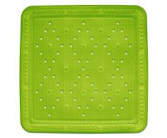 Kela 22372 Duschwanneneinlage, Mit Sauger, PVC-Weichschaumbeschichtet, 55 x 55 cm, Kreta, Hellgrün