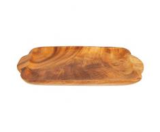 Premier Housewares Kora Serviertablett, mit Griffen, Akazienholz